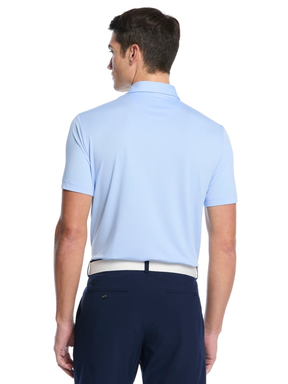 Callaway Mens XL Micro Hex Golf Polo Shirt Open Air Blue CGKSF0B6 - Picture 2 of 10